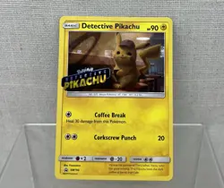 Detective Pikachu SM190 Pokemon 2019 Black Star Promo DVD Stamped Holo - Image 1