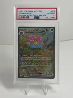 2023 POKEMON 151 VENUSAUR SPECIAL ILLUSTRATION RARE #198 ENGLISH EX PSA 10 - Image 1