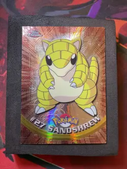 Pokemon Topps Chrome Sandshrew Spectra Foil NM - Image 1