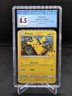 Pokemon Mcdonalds Collection 2021 Confetti Foil Pikachu 25/25 CGC NM/Mint+ 8.5 - Image 1