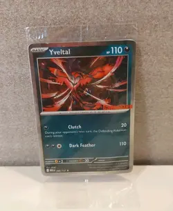 Sealed Yveltal 088/132 Reverse Holo Mega Evolution Pokemon GAMESTOP PROMO BENT - Image 1