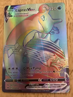 Lapras VMAX - 203/202 - Pokemon Sword & Shield Base Secret Rare Card - Image 1