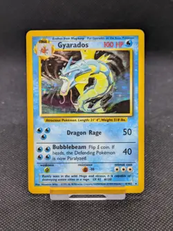 Gyarados 6/102 Holo Base Set Pokemon Card WOTC LP/Played - Image 1