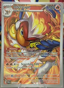 Infernape 173/167 IR- Pokemon Scarlet & Violet Twilight Masquerade Illustration - Image 2