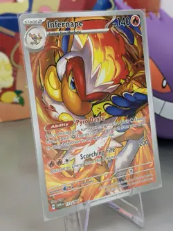 Infernape 173/167 IR- Pokemon Scarlet & Violet Twilight Masquerade Illustration - Image 3