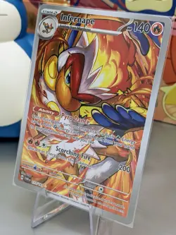 Infernape 173/167 IR- Pokemon Scarlet & Violet Twilight Masquerade Illustration - Image 4