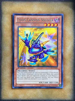 Yugioh Toon Cannon Soldier LCYW-EN109 Rare 1st Ed NM - Image 1