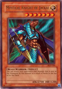 Moderately Played, English Yu Gi Oh Mystical Knight of Jackal - PGD-069 - Ultra - Image 1