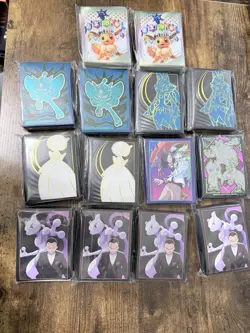 Lot of 14 Assorted Pokemon TCG ETB Card Sleeves - Image 1