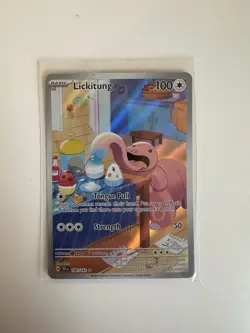 Pokemon Lickitung TCG Scarlet & Violet Temporal Forces Holo Card 180/162 - Image 2