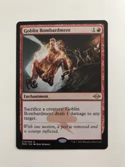 Goblin Bombardment MTG Magic the Gathering Card NM Near Mint MH2 - Image 1