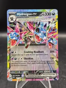 Pokemon TCG Hydreigon ex 119/191 SV08: Surging Sparks Double Rare Holo NM - Image 1