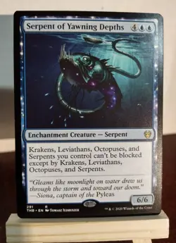 MTG Serpent of Yawning Depths Theros Beyond Death Regular Rare 291 X1 - Image 1