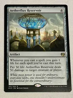 Magic the Gathering Aetherflux Reservoir Artifact Rare - Image 1