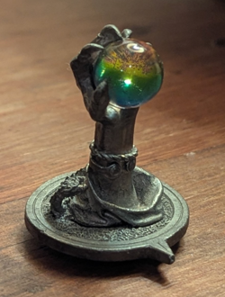 MTG 1995 Scrye Reaper Pewter Life Counter - Red Demon Claw Orb - Image 2