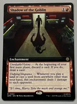 MTG Marvel’s Spider-Man Shadow of the Goblin Enchantment RARE REGULAR #0262 - Image 1