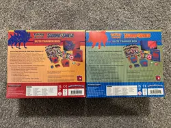 Pokemon Sword and Shield Base Set ETB Pair (Zacian & Zamazenta) - Factory Sealed - Image 2