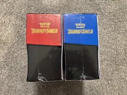 Pokemon Sword and Shield Base Set ETB Pair (Zacian & Zamazenta) - Factory Sealed - Image 4