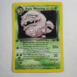 Dark Weezing 14/82 - 1st Edition Holo Rare - Pokemon TCG - Team Rocket - MP - Image 1