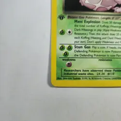 Dark Weezing 14/82 - 1st Edition Holo Rare - Pokemon TCG - Team Rocket - MP - Image 5