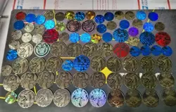 109 Pokemon Coins TCG Coin JUMBOS / REGULAR Charizard Vaporeon Flareon Jolteon - Image 1