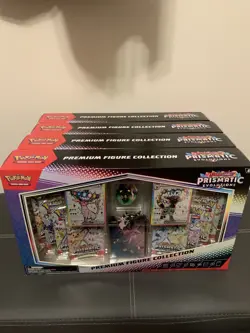 Pokemon TCG Prismatic Evolutions - 4X Premium Figure Collection | Brand New | ✅ - Image 1