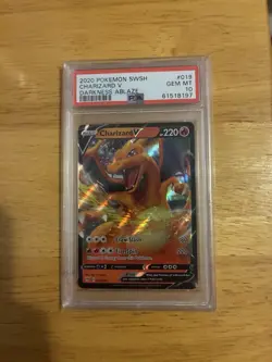 2020 Pokemon SWSH Charizard v Darkness Ablaze PSA GEM MT 10 - Image 1