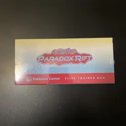 Paradox Rift Pokemon Center Exclusive Roaring Moon ETB. New Factory Sealed - Image 5