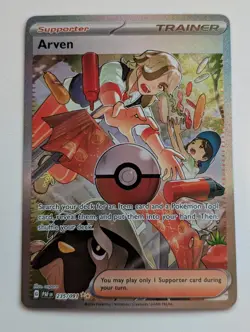 Arven 235/091 Special Illustration Rare Pokemon Paldean Fates NM - Image 1