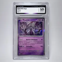 MEWTWO 150/165 - POKEMON 151 ITA - VXO 10 - GEM MINT GRADATA (NO PSA 10) - Image 1