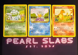 2000 SPANISH Pokemon TCG Base Starters Lot Bulbasaur Charmander Squirtle NM+ Set - Image 1