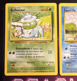 2000 SPANISH Pokemon TCG Base Starters Lot Bulbasaur Charmander Squirtle NM+ Set - Image 2