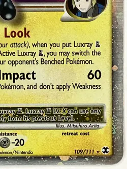Luxray GL Lv.X LP 109/111 Rising Rivals Pokemon TCG Holo - Image 5