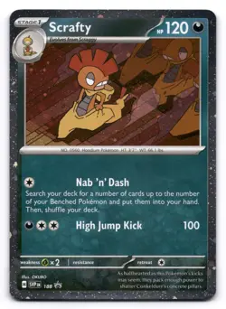 Scrafty NM SVP188 Cosmos Sv: Scarlet & Violet Promo 188 Pokemon TCG Holo - Image 1