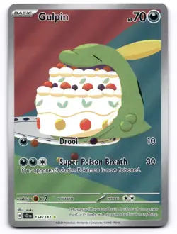 Gulpin NM IR 154/142 Sv07: Stellar Crown Pokemon TCG Holo - Image 1