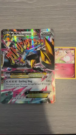 Pokemon TCG Jumbo M Metagross EX Black Star Promo #XY35 Card - Image 1
