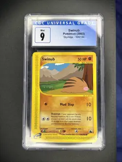 Swinub Skyridge #108/144 CGC 9 Pokemon TCG Card 2003 - Image 1