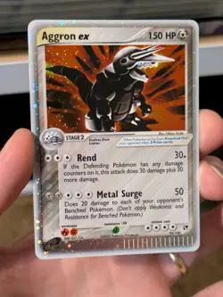 Aggron ex 95/100 EX Sandstorm 2003 Holo Rare Pokemon Card TCG MP to HP - Image 1