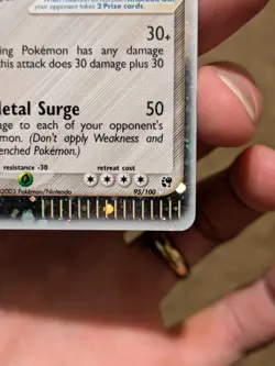 Aggron ex 95/100 EX Sandstorm 2003 Holo Rare Pokemon Card TCG MP to HP - Image 4