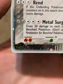 Aggron ex 95/100 EX Sandstorm 2003 Holo Rare Pokemon Card TCG MP to HP - Image 5