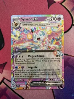 Sylveon ex 086/191 Sv08: Surging Sparks Holo Double Rare NM English Pokemon Card - Image 1