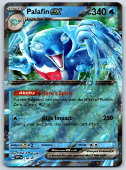 Palafin/Palafin ex - Twilight Masquerade Promo Cosmos Holo Pokemon TCG Card - Image 3