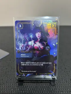 Riftbound League Of Legends Origins Foil Card OGN 119 Ahri Inquisitive - Image 1