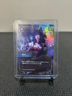 Riftbound League Of Legends Origins Foil Card OGN 119 Ahri Inquisitive - Image 3