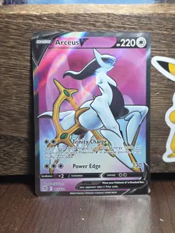 Pokemon TCG Arceus v Brilliant Stars Holo Ultra Rare Card 165/172 Full Art NM - Image 1