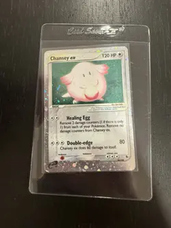 Pokemon TCG Chansey EX Holo Card 96/109 Ruby and Sapphire LP - Image 1