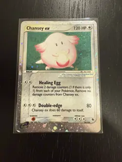 Pokemon TCG Chansey EX Holo Card 96/109 Ruby and Sapphire LP - Image 2
