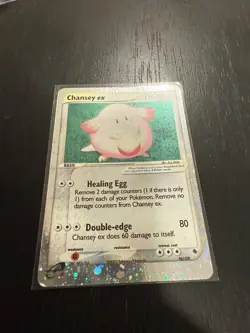 Pokemon TCG Chansey EX Holo Card 96/109 Ruby and Sapphire LP - Image 3