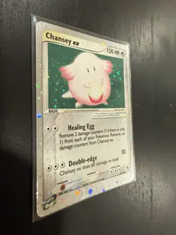 Pokemon TCG Chansey EX Holo Card 96/109 Ruby and Sapphire LP - Image 4