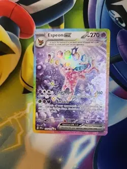Pokemon TCG Espeon EX Prismatic Evolutions Holo Card 155/131 Near Mint SIR - Image 1
